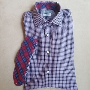 Thomas Dean Large Plaid Button down shirt